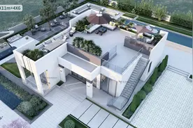 15万的一层现代风格别墅，这就是理想的养老房！图片