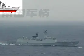 现场画面曝光，解放军054A与台军舰正面交锋，制海权牢牢掌握在手图片