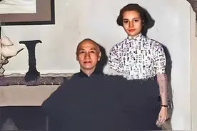 1952年，蒋孝章和爷爷蒋介石的合影，气质优雅高贵，难得一见图片