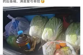 女儿返程，山东妈妈准备120斤面粉10斤糖蒜…这届后备箱王者，来看看图片