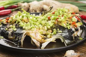 豉香味浓，鲜滑嫩美的豉汁蒸鱼头，不腥、不柴超入味，老广的味道图片