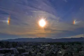 北京上空出现“日晕”，日晕出现意味着什么，为何频频出现？图片