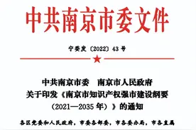 重磅！《南京市知识产权强市建设纲要（2021-2035年）》发布图片