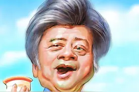 歌唱家胡松华肖像漫画图片
