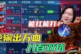 10000血量800双抗纯输出野王？场均输出33%，吃黄忠七炮只掉血皮图片