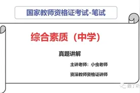 中学2022年下半年教师资格考试科目1综合素质真题及解析PPT图片