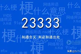 网络用语233333你常用，但你知道来历和含义吗？图片