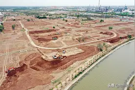 园博园三角洲正在进行地形打造——新建百花园、百果园、百草园、滑雪场图片