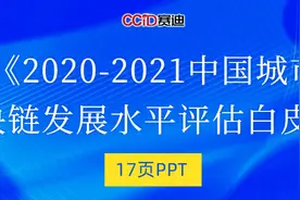 17页PPT！赛迪发布《2020-2021中国城市区块链发展水平评估白皮书》图片