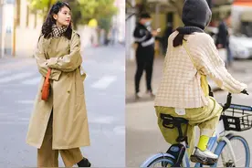 上海女生这样穿太时髦：上面不露脖子，下面不露脚踝，又暖又美图片