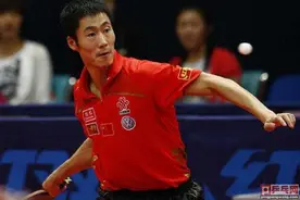 王励勤也曾输给欧洲二流选手，被蔡振华骂没脑子，世乒赛三冠王图片