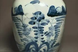 青花山水罐鉴定讲解，记住老瓷器上的这个隐蔽特征图片