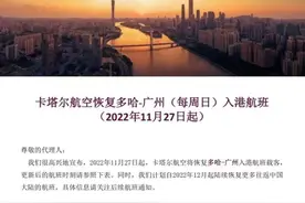 停飞近三年，卡塔尔航空终于复航回国航班图片