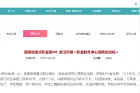 武汉市第一职业教育中心招聘若干人图片
