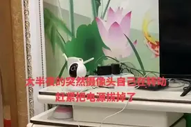 安徽一女子半夜发现家里摄像头自己转动，吓到立马拔插头：两次了图片