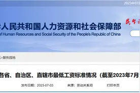 最低工资表出炉！江苏......图片