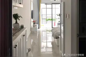 90后女孩37㎡小家火了，厨房在阳台，客厅与卧室共用，安全感爆棚图片
