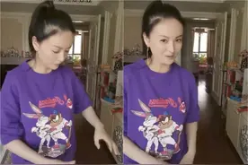 41岁戴娇倩素颜居家热舞，卧室曝光装修接地气，自嘲在家已憋疯图片