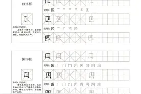 实用硬笔的书写技巧之「偏旁部首书写训练「11～20」图片
