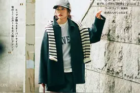 今秋流行一种穿搭“中长外套+短裙”，时髦显腿长，小个子也适用图片