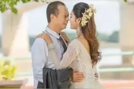 中国土豪有过5个老婆，70岁时娶了小他40岁的柬埔寨娇妻图片