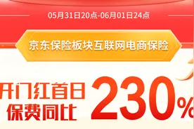 京东618开门红保险护航 京东保险板块互联网电商保险保费同比增长230%图片