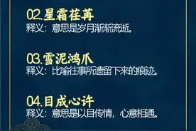 小众惊艳的冷门成语 ​​​图片