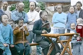 一法国人展出一组晚清彩照！格格妆容很是惊悚，颐和园好像天堂图片