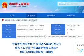 贵州印发关于进一步加强非物质文化遗产保护工作的实施意见图片