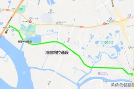 黄埔区港前路南海神庙隧道终于通车了图片