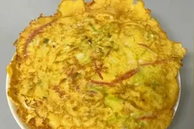美食厨房丨低卡蔬菜鸡蛋饼图片