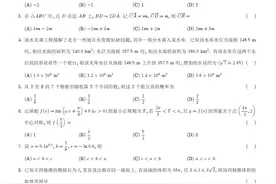 2022年新高考I卷（鲁、粤、湘、鄂、冀、苏、闽）数学试题图片