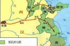 除了刘濞之外，另外六个参加“七国之乱”的诸侯王都是谁？图片