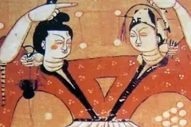 中国传统文化的“男左女右”伏羲女娲图图片
