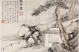 吴湖帆高清山水画作100幅欣赏：古雅清新，色墨交融图片