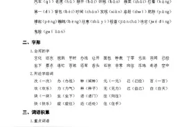 小学语文一年级下册第七单元知识梳理图片