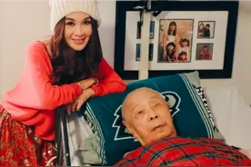 温碧霞豪门公公去世，移民美国混血儿孙满堂，生前最后露面太虚弱图片
