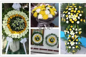 花圈圈：鲜花花圈在丧礼中的作用及选择花圈的技巧图片