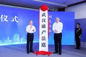 中部地区首个破产法庭——武汉破产法庭揭牌图片