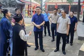 「成都」省民宗委副主任胡勇一行赴新津区调研老君山道观方丈升座工作图片