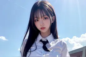 JK制服美少女初恋校园风，神仙颜值让人心动！图片