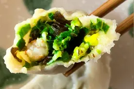 韭菜三鲜水饺，调馅儿少用蚝油加点它，味道鲜上加鲜，钙含量翻倍图片