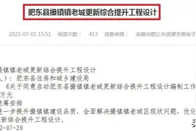 合肥肥东撮镇镇老城区，终于要进行提升改造了，静待改造后的效果图片