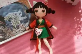 钩针图解：小狐妖图片