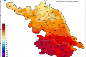 江苏26日最高气温30℃左右，夜间阴雨回归！局部大雨！图片
