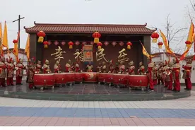 省级非物质文化遗产代表性项目——黄河战鼓图片
