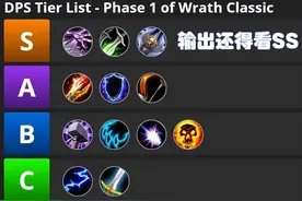 魔兽怀旧服：wowhead发布巫妖王之怒P1专精排名，黑白骑获大满贯图片