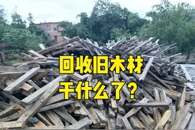 农村有人2毛一斤回收旧木材，用来干啥了？4个用途，能日入过千吗图片