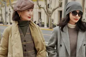 冬天跟着三木母女学穿搭，简单基础款也可以轻松穿出高级感图片