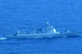 这回中国军舰自由航行！052D银川舰现身南太平洋，法空军紧急起飞图片